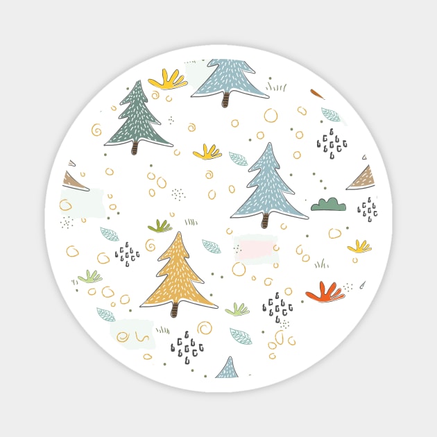 Spruce Magnet by Kristina Stellar Scandinavian Land